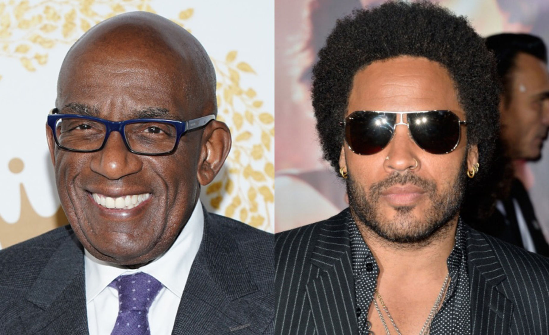 Al Roker and Lenny Kravitz